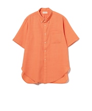 ポリエステルメッシュ ボタンダウン シャツ