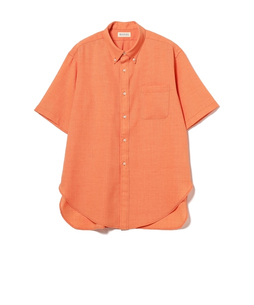 ポリエステルメッシュ ボタンダウン シャツ