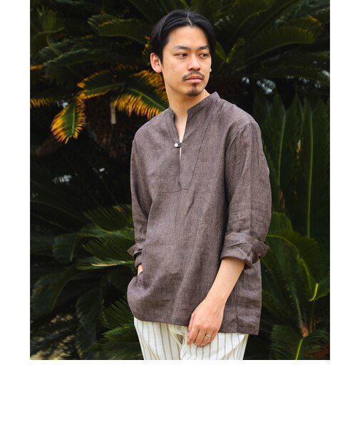 COLONY CLOTHING / リネン スキッパー シャツ