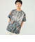 BEAMS / メッシュ プリント ルーズTシャツ