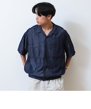 デニム クロップド シャツ
