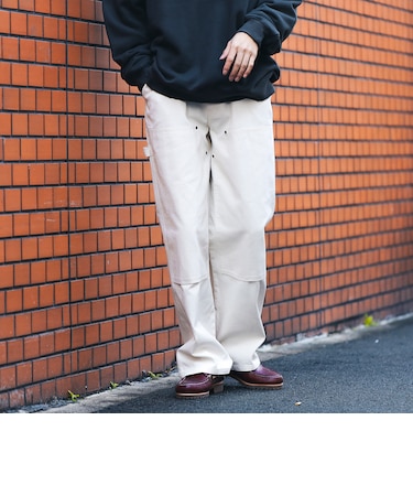 セミワイド ダブルニー ペインター パンツ