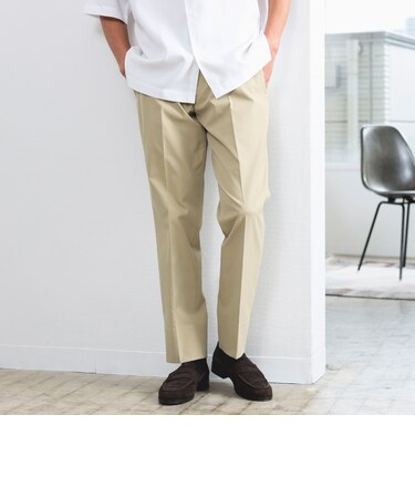 NOMAD RE;NAPES(R) 撥水 ツイルストレッチ 1プリーツ スラックス