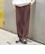 ポリエステル トロミ ベルテッド パンツ