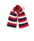 Muffler Cable Stripe Wool Fleece