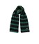 Muffler Cable Stripe Wool Fleece