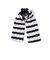 Muffler Cable Stripe Wool Fleece
