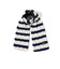 Muffler Cable Stripe Wool Fleece