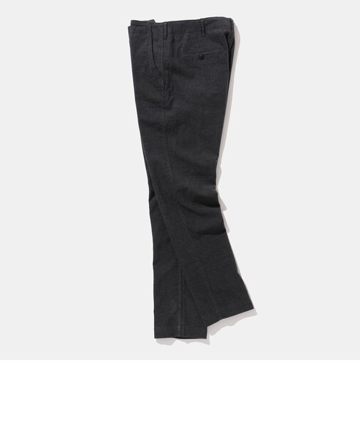 モールスキン ストレッチ テーパードパンツ
