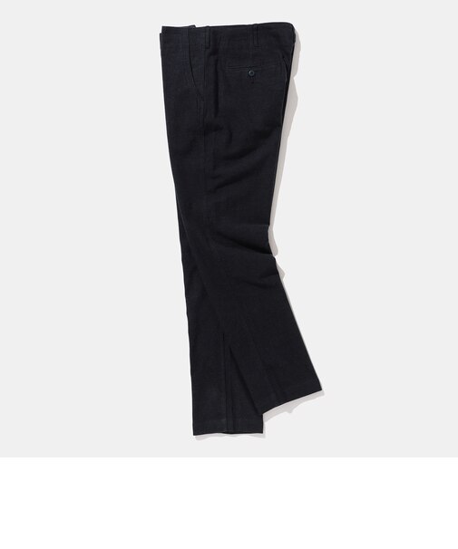 モールスキン ストレッチ テーパードパンツ