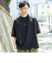 ポリエステルトロ 刺繍 ショートスリーブ Tシャツ