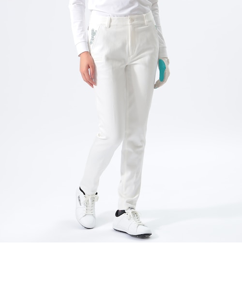 BEAMS★ORANGE LABEL / USロゴ ストレッチツイルパンツ★L WOMEN〉ORANGE LABEL / USロゴ ストレッチツイルパンツ｜ビームス