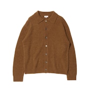 7ゲージ  アルパカ ニット ポロ カーディガン