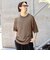 メッシュ クルーネック ニット Tシャツ