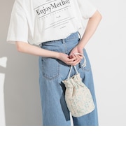 ミックスコンビ 巾着バッグ
