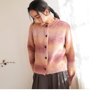 グラデーション ニット カーディガン