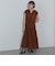 スキッパー ロング ティアードワンピース