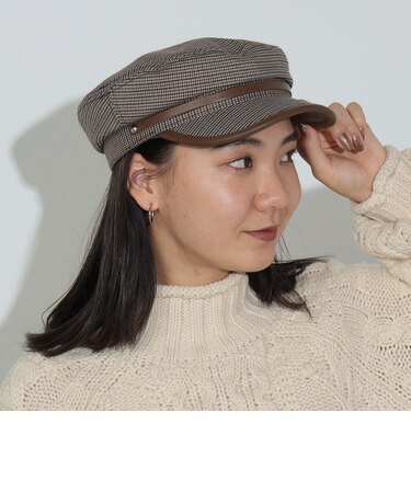 千鳥格子 キャスケット