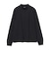 コットン モックネック ロングスリーブ Tシャツ