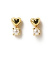 CZ プチ パール ピアス