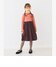 CORAL×DARK BROWN