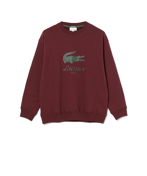 LACOSTE × BEAMS 別注 ロゴスウェット LACOSTE for BEAMS / 別注 ロゴ スウェット｜ビームスアウトレットの