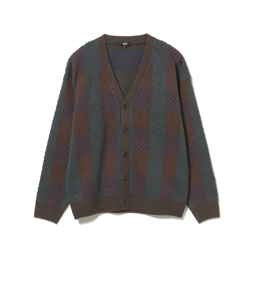 BEAMS JAPAN / Wジャカード モヘヤ カーディガン レトロ ジャカード カーディガン｜ビームスアウトレットのアウトレット