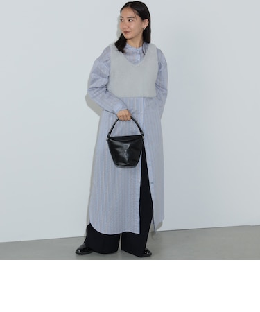 ビスチェ × シャツワンピ―ス（セットアイテム）