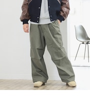 裏起毛 オーバー パンツ
