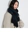 リバーシブル ラッセル編み ストール24FW