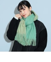 リバーシブル ラッセル編み ストール24FW