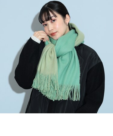 リバーシブル ラッセル編み ストール24FW