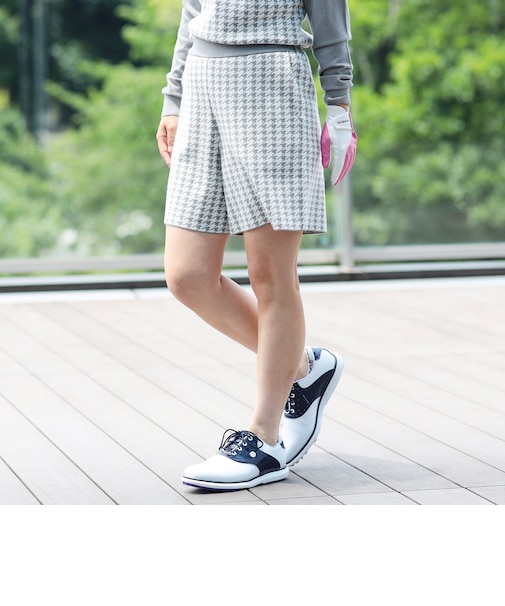 BEAMS GOLF PURPLE LABEL / ハウンドトゥース ニット キュロットパンツ