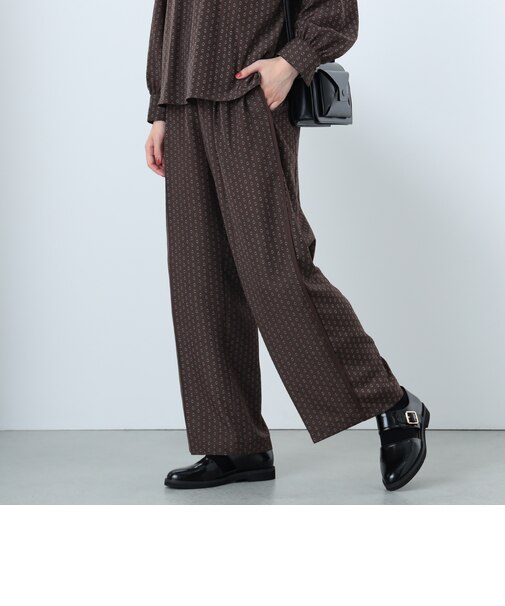プロヴァンス柄 ラインパンツ