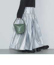 メタリック ティアード スカート