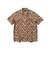 Open Collar Block Print Zig-Zag