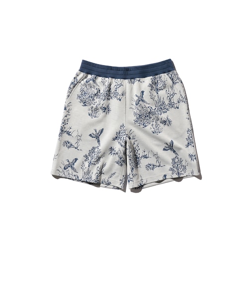 Knit Shorts Bird Jacquard