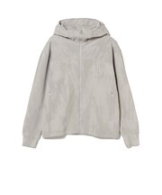 レイズド ジップアップ フーディ