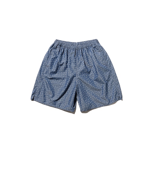 MIL Athletic Shorts NYCO Indigo Chambray Discharge Print