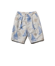 2 Pleats Relax Trousers Yacht Jacquard