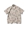 Open Collar Jacquard Mapping Print