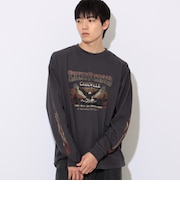 ワイルド プリント ロングスリーブ Tシャツ