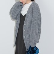 ミックス ローゲージニット カーディガン（ウォッシャブル）