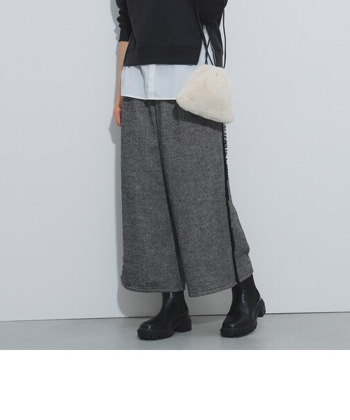 ツイード ライン パンツ
