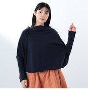 ドレープ ニットプルオーバー（手洗い可能）