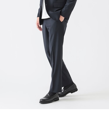 SMART MERINO(R) ウールミックス ノープリーツ スラックス (レギュラーフィット)