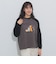 キャットプリント ロングスリーブTシャツ