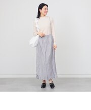 キャミクリンクルスカート × プルオーバーニット（セットアイテム）