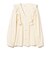 【別注】Sara mallika / COTTON STRIPE JACQUARD FRILL TUNIC