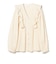 【別注】Sara mallika / COTTON STRIPE JACQUARD FRILL TUNIC